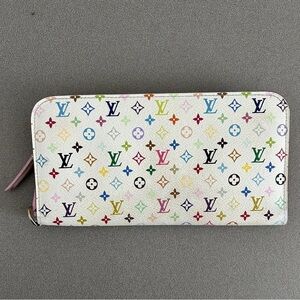 Louis Vuitton Murakami Zip Around Wallet Clutch Case